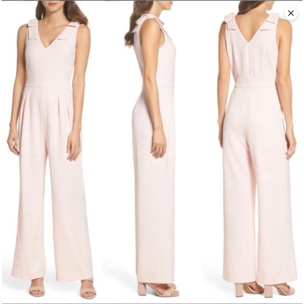 Chelsea 28 Bow‎ Shoulder Jumpsuit NWT size 8 $149